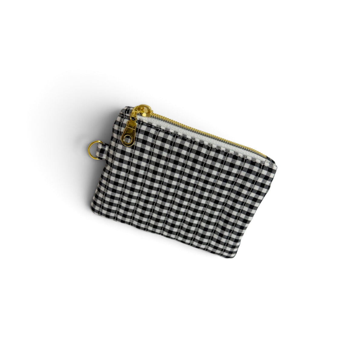 Coin Pouch | Black White Gingham