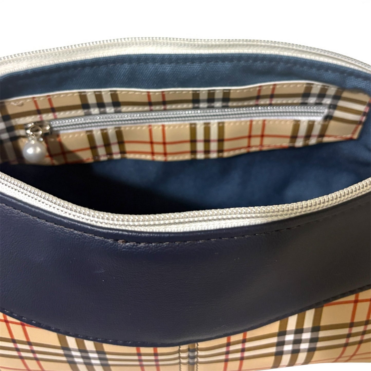 Ellana Shoulder Bag - Plaid/Navy