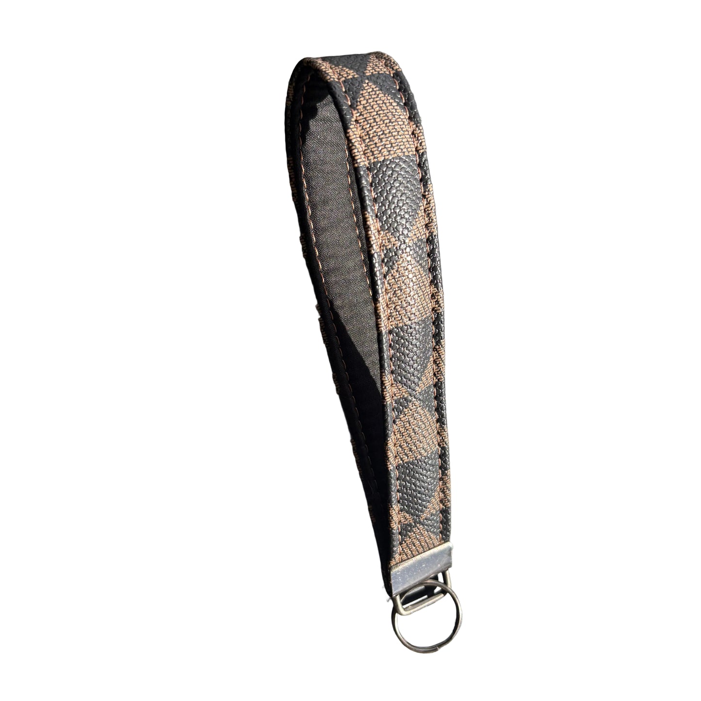 Key Chain Wristlet | Handmade Key Fob Wristlet Black Brown