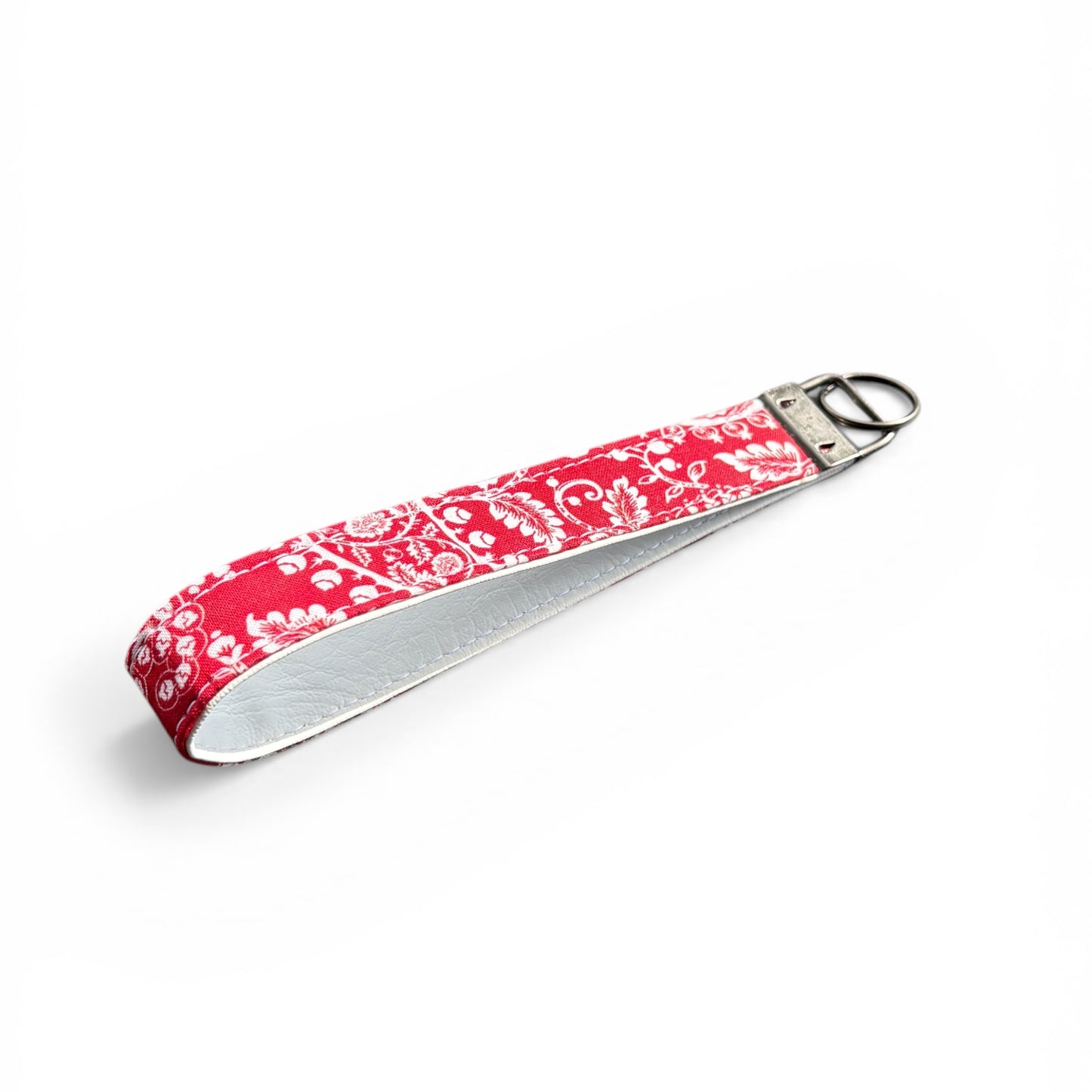 Key Chain Wristlet | Handmade Key Fob Wristlet Bandana Red