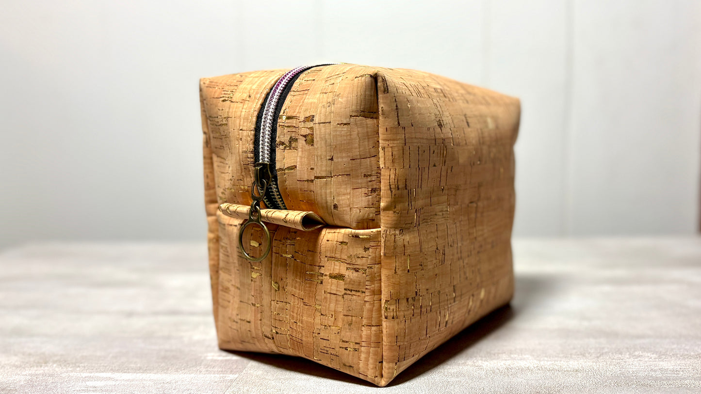 Cork Makeup Bag Toiletry Bag