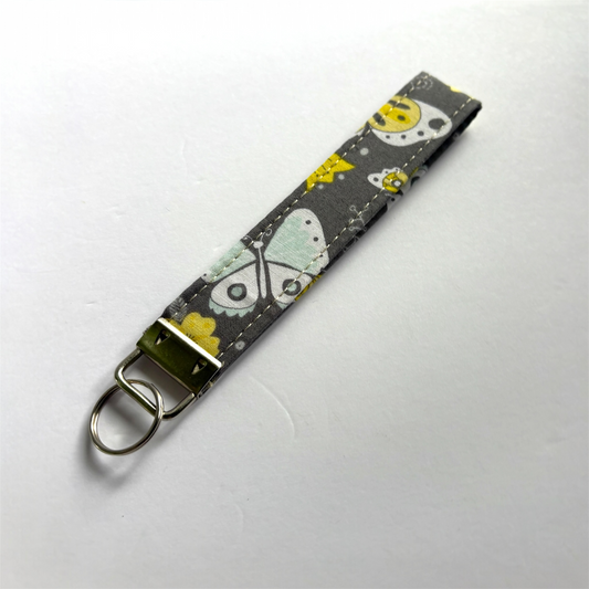Key Chain Wristlet | Handmade Key Fob Wristlet Butterfly Design