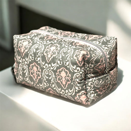 Boxy Carry All Bag Gray Pink