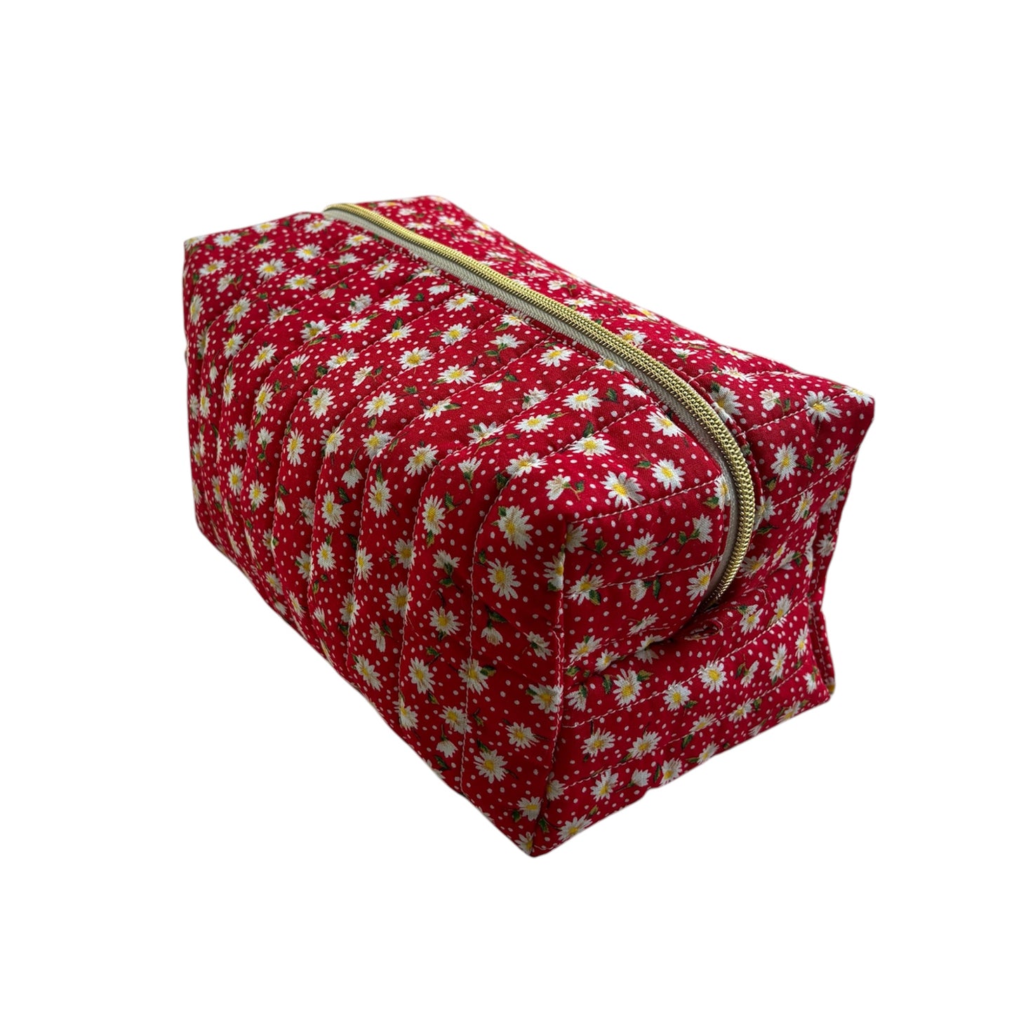 Boxy Carry All Bag Red White Floral Large