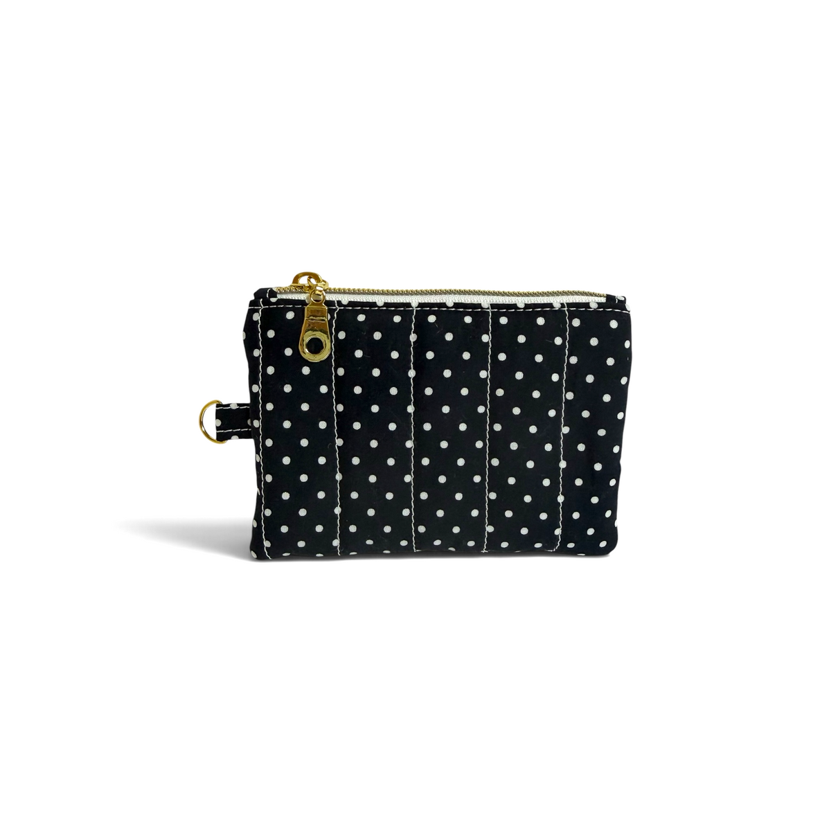 Coin Pouch | Navy White Dot
