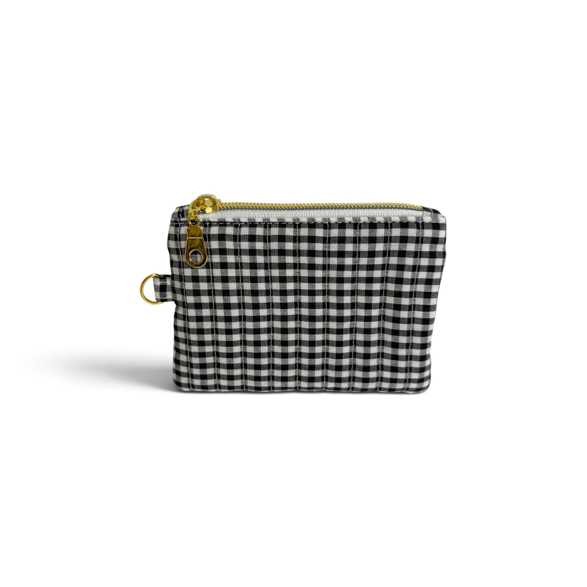 Coin Pouch | Black White Gingham