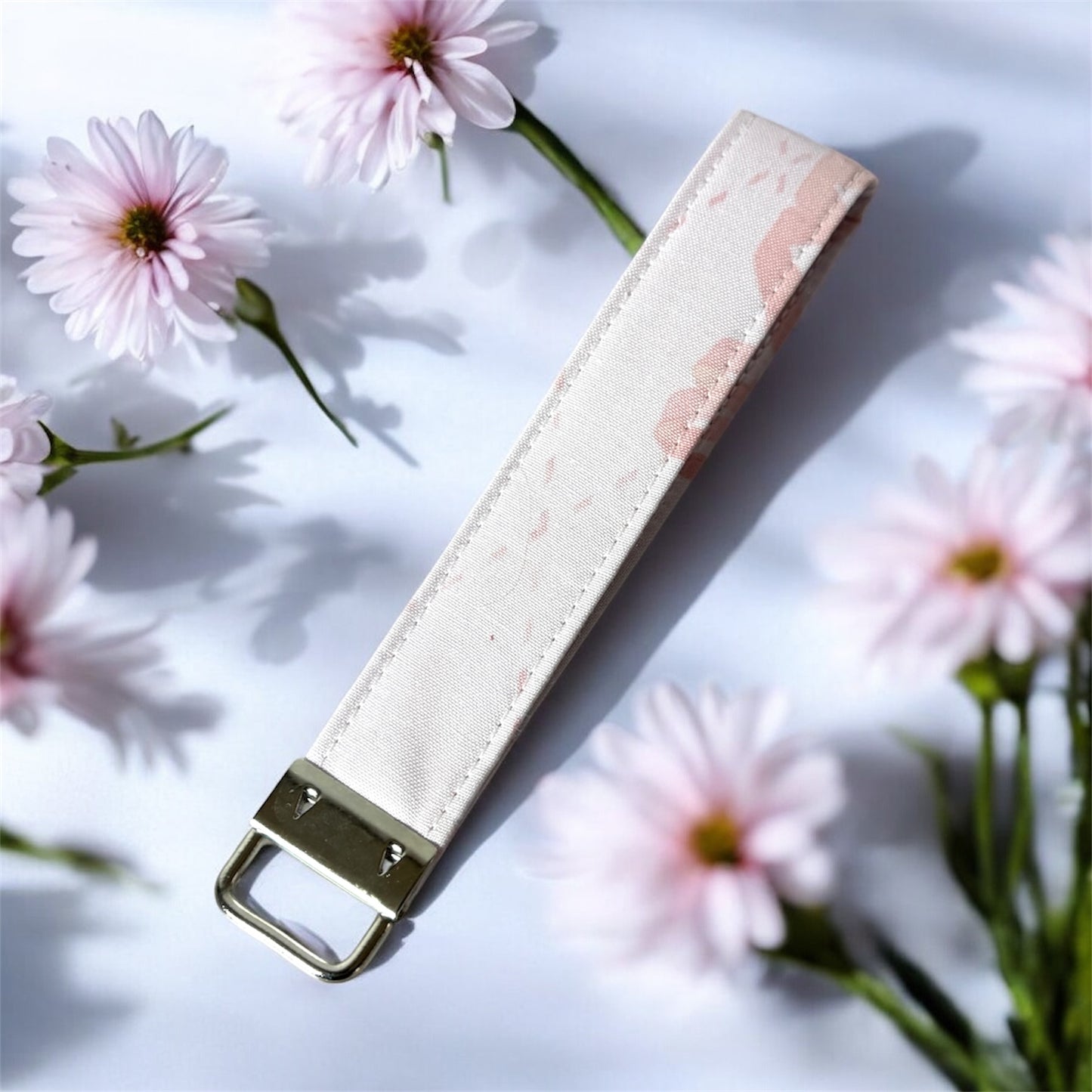 Pink Bow Key Fob Wristlet | Handmade Keychain