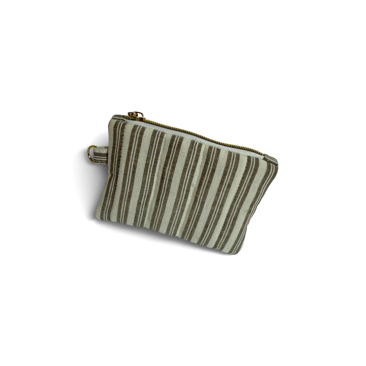 Coin Pouch | Beige Stripe
