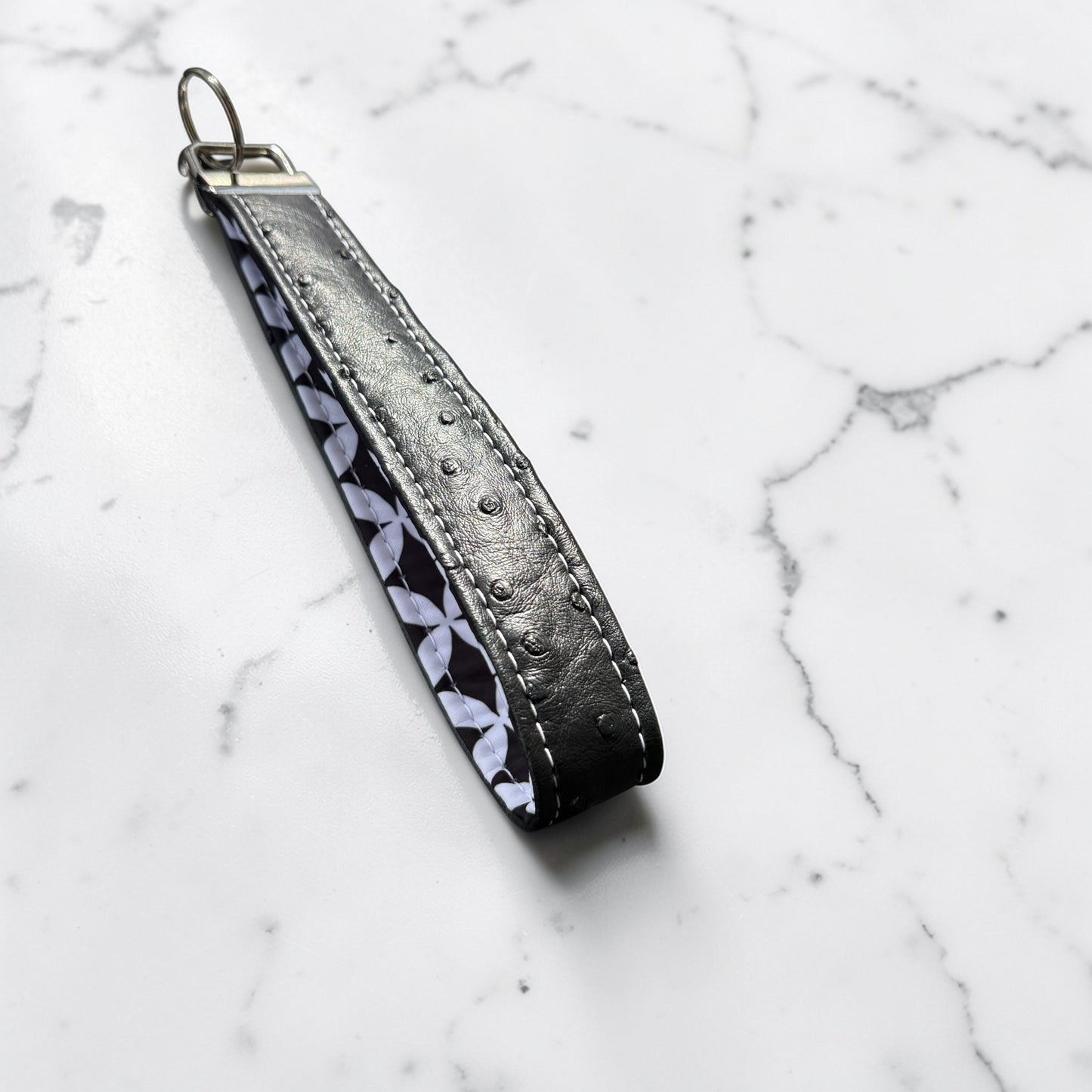 Key Chain Wristlet | Handmade Key Fob Wristlet Black