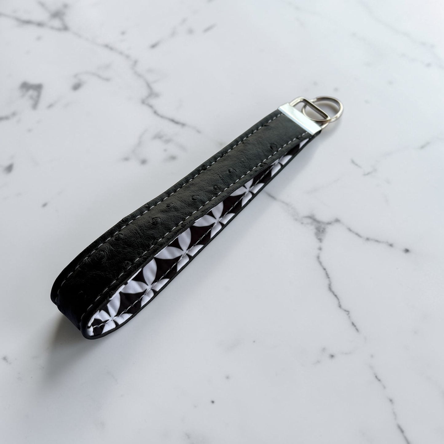 Key Chain Wristlet | Handmade Key Fob Wristlet Black