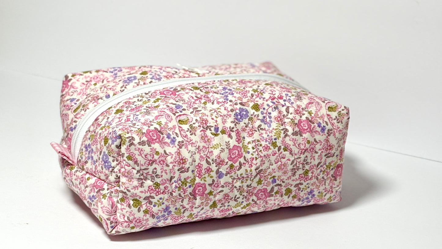 Make-Up/Boxy Bag Large - Pink Floral