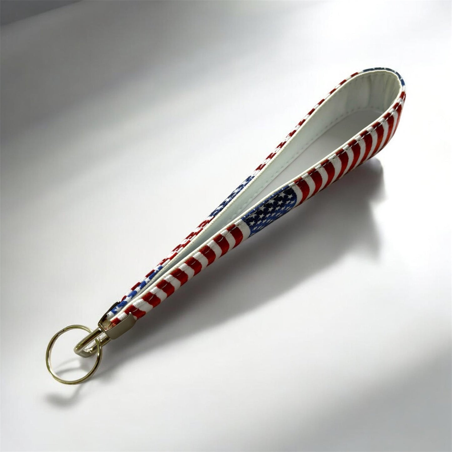 Key Chain Wristlet | Handmade Key Fob Wristlet American Flag