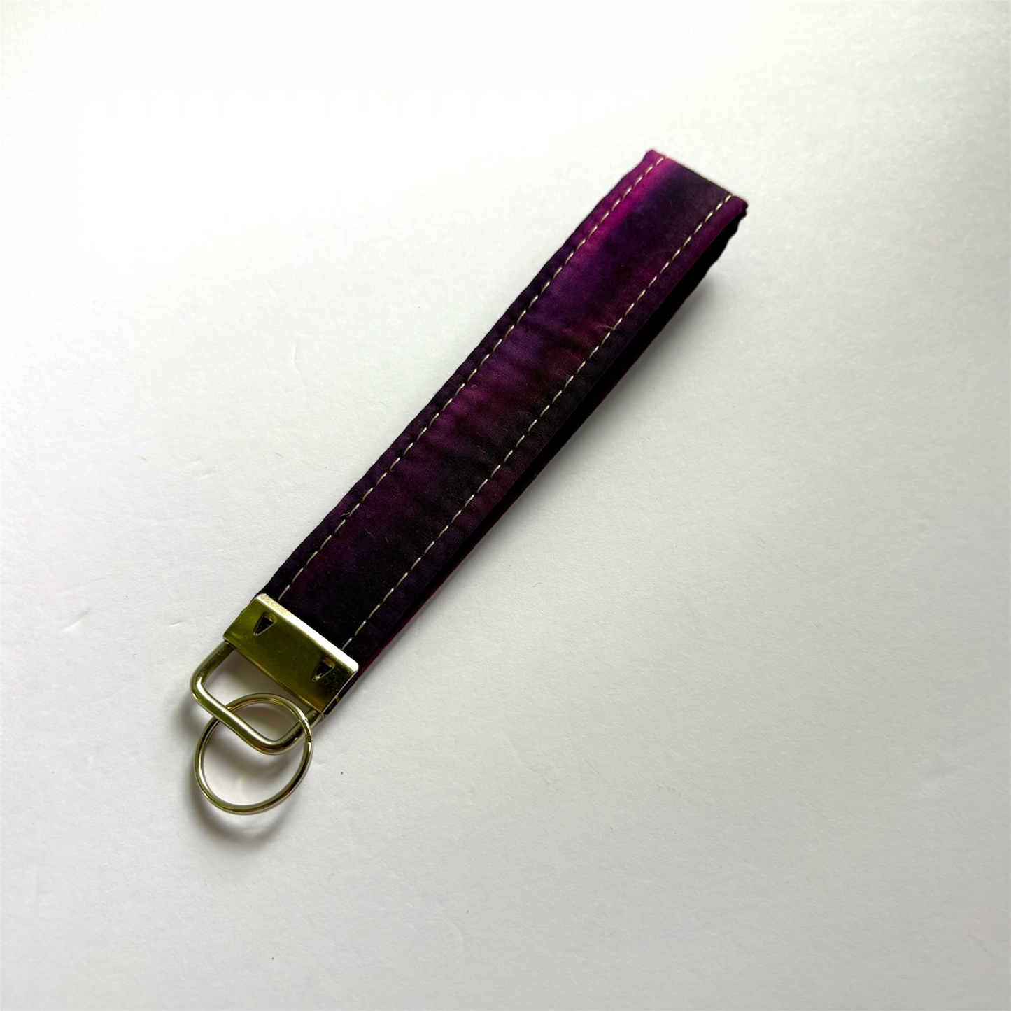 Key Chain Wristlet | Handmade Key Fob Wristlet Dark Purple