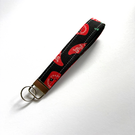 Key Chain Wristlet | Handmade Key Fob Wristlet Siracha