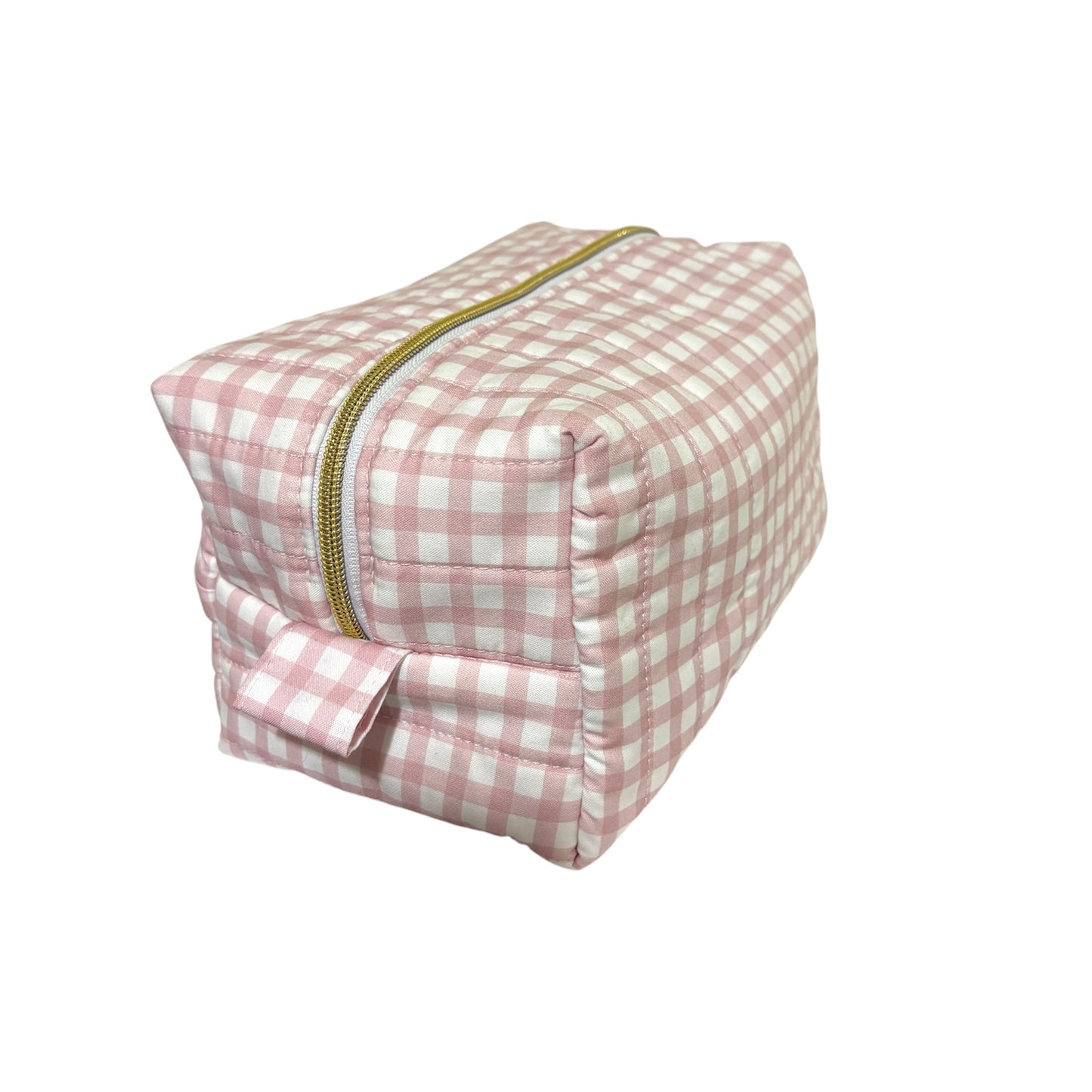 Light Pink Gingham Boxy Bag Large