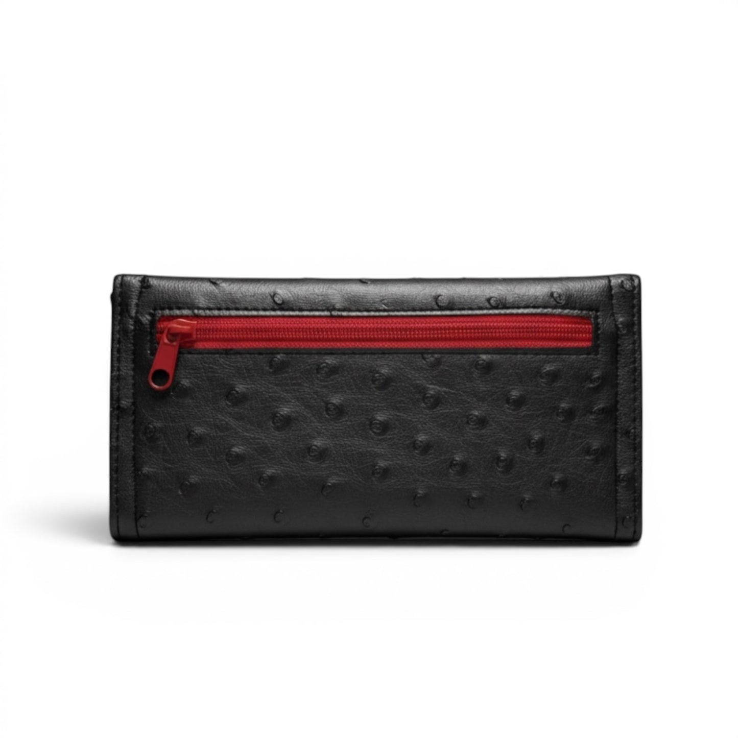 Wallet | Black Ostrich | Vegan Leather