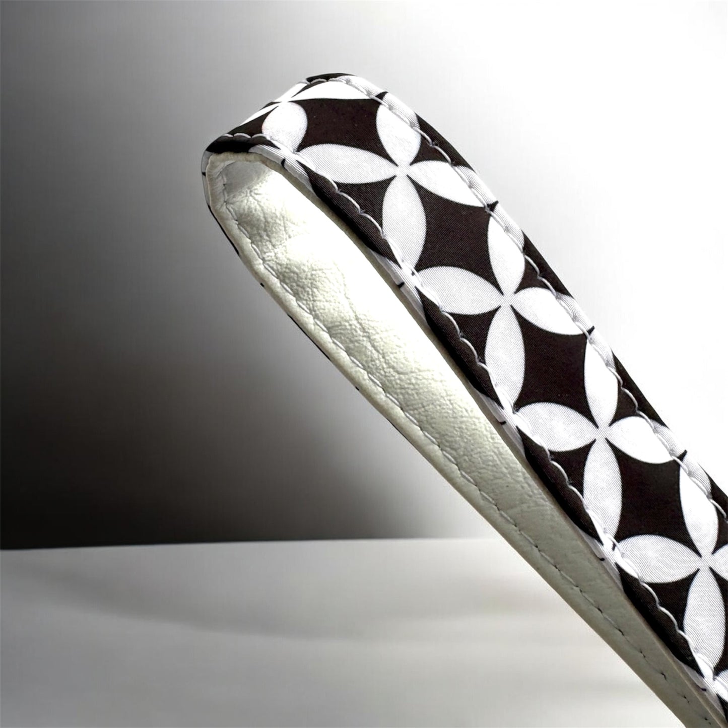 Key Chain Wristlet | Handmade Key Fob Wristlet Black & White Design
