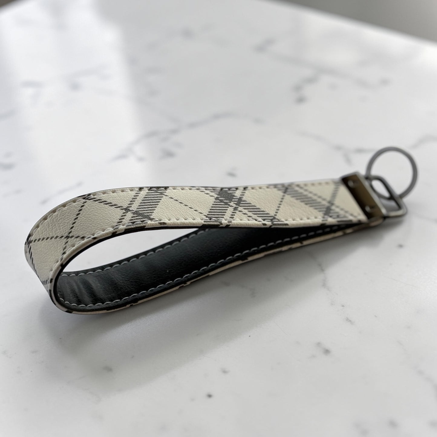 Key Chain Wristlet | Handmade Key Fob Wristlet Plaid