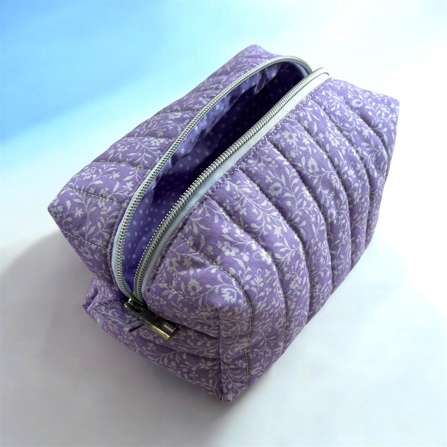 Boxy Carry All Bag Purple Floral Medium
