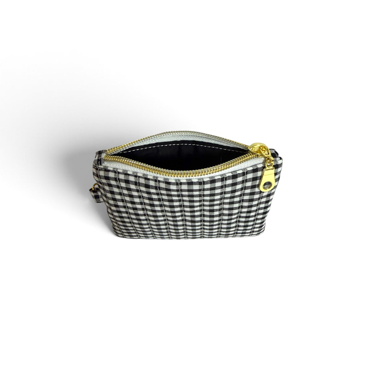 Coin Pouch | Black White Gingham