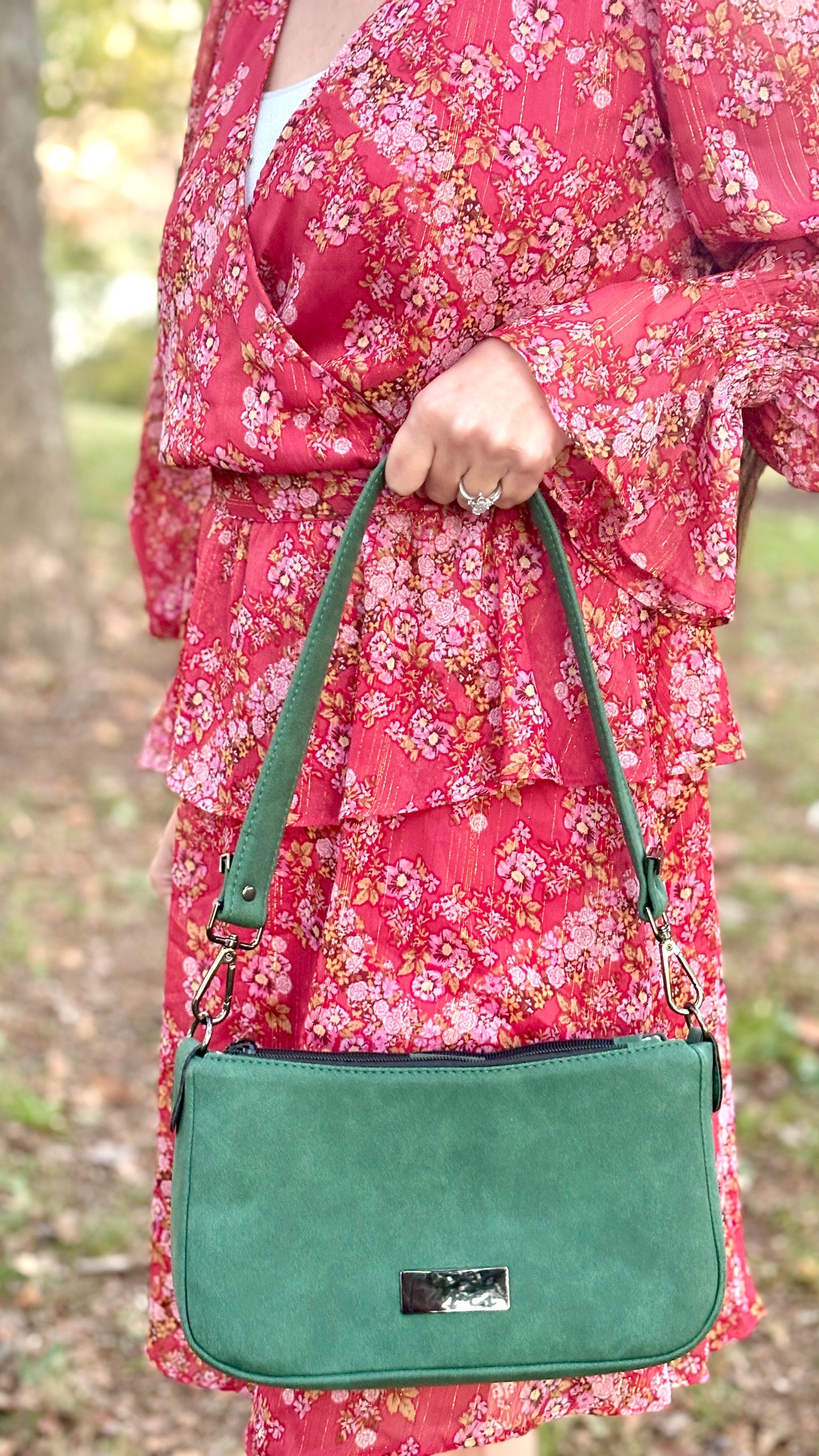 Aries - Green Shoulder Bag