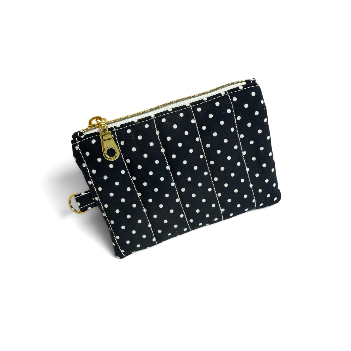 Coin Pouch | Navy White Dot