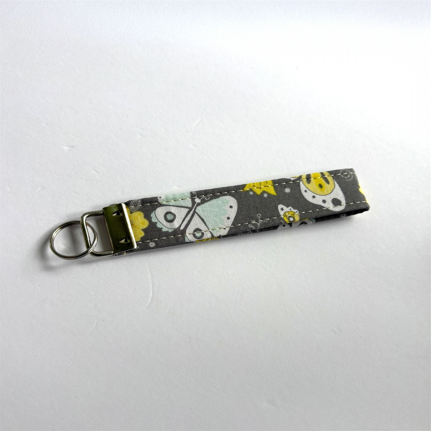 Key Chain Wristlet | Handmade Key Fob Wristlet Butterfly Design