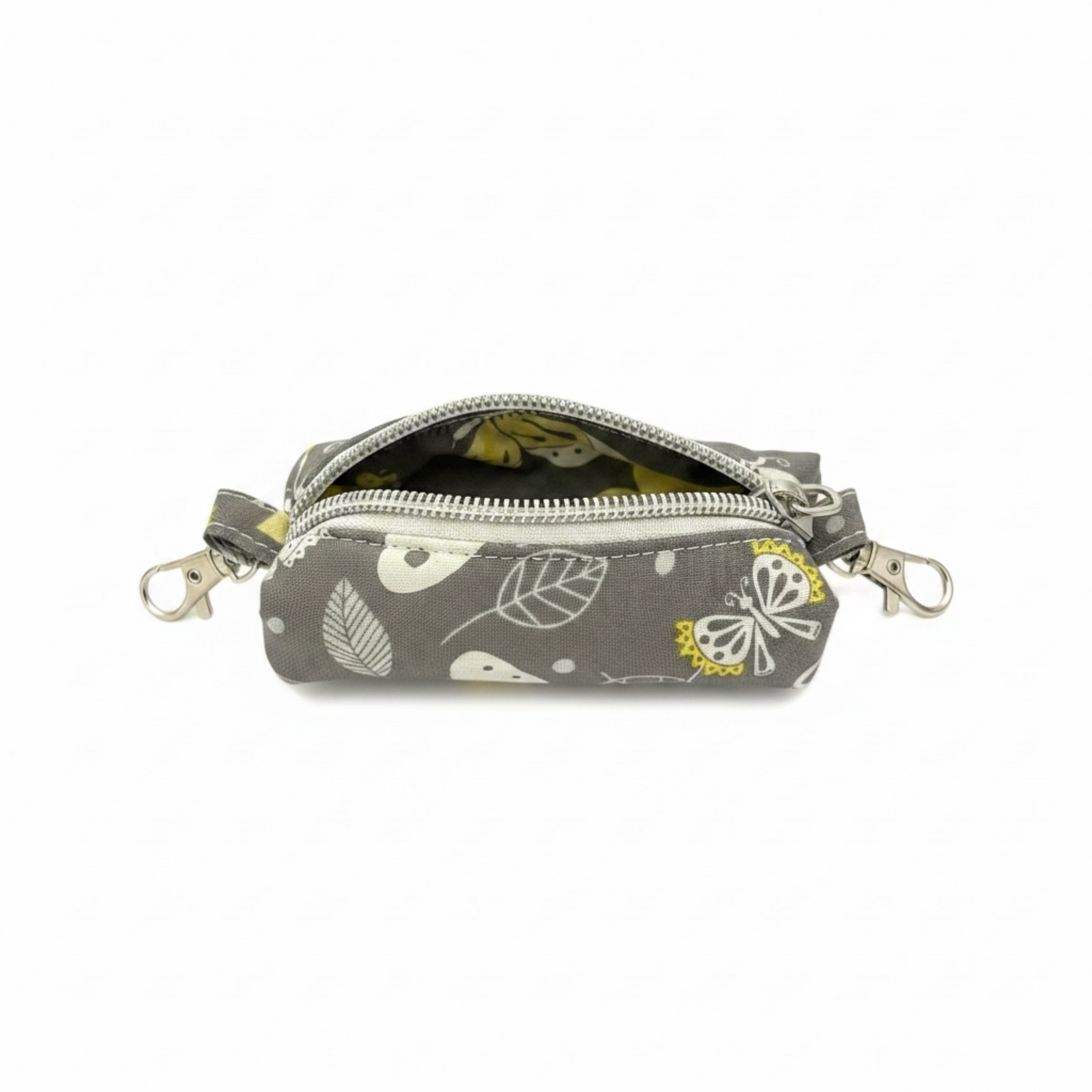 Lipstick/Chapstick Holder Butterfly Zipper Pouch with Lobster Clasp