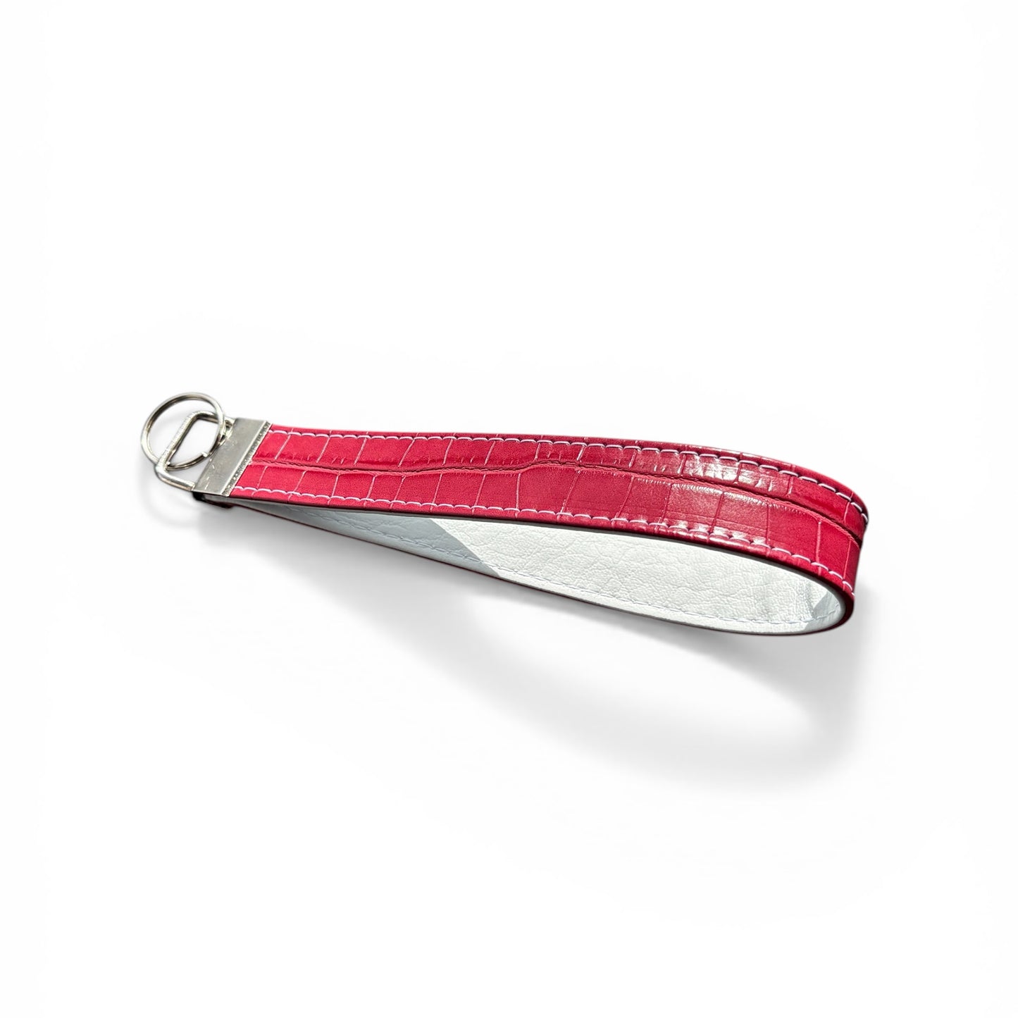 Key Chain Wristlet | Handmade Key Fob Wristlet Red