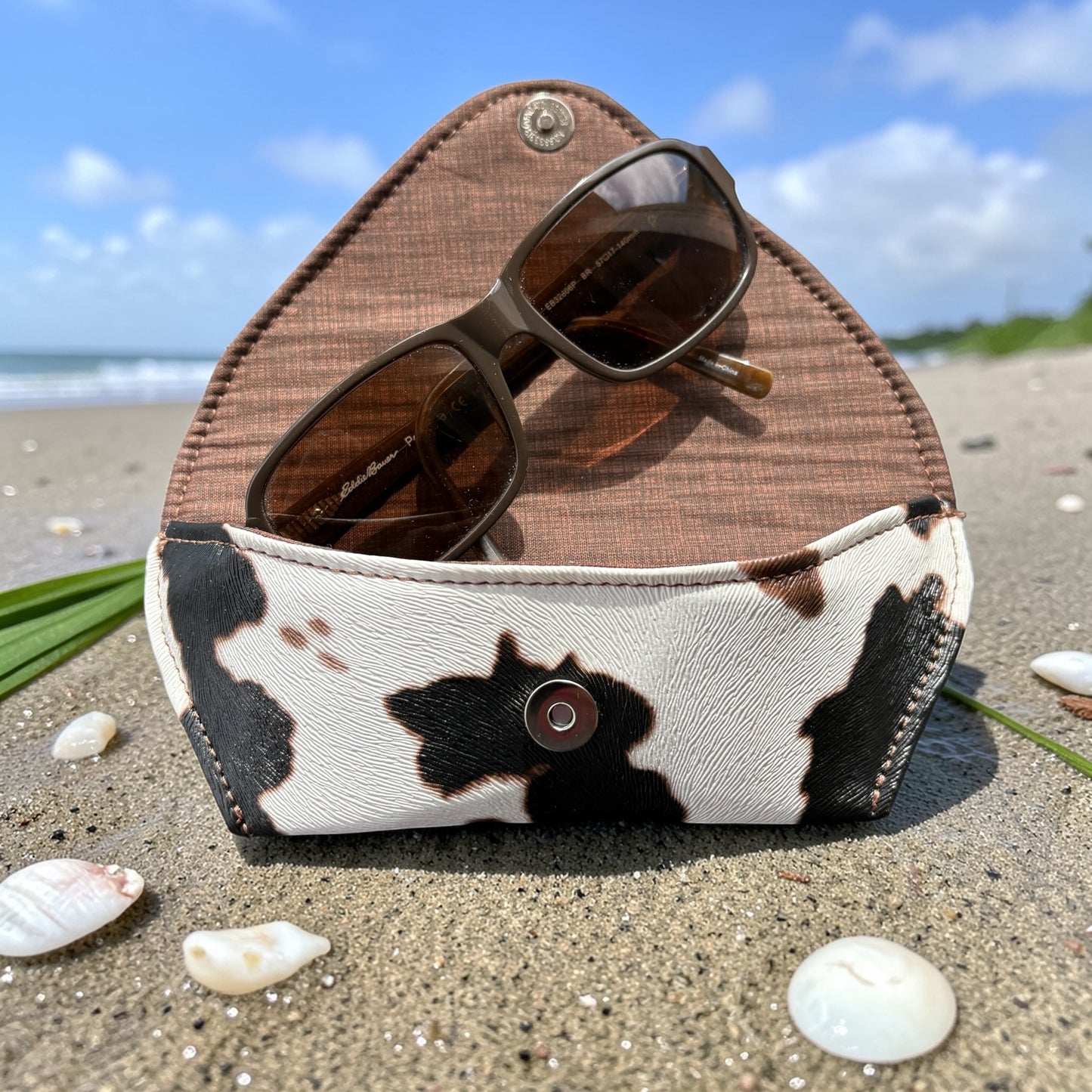 Sunglass - Eyeglass Case Cow Print