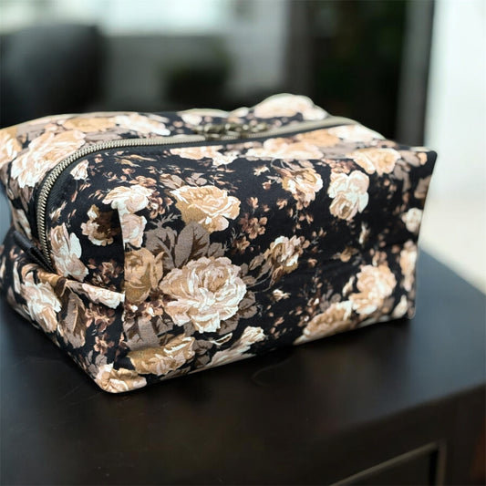 Boxy Carry All Bag Brown Floral