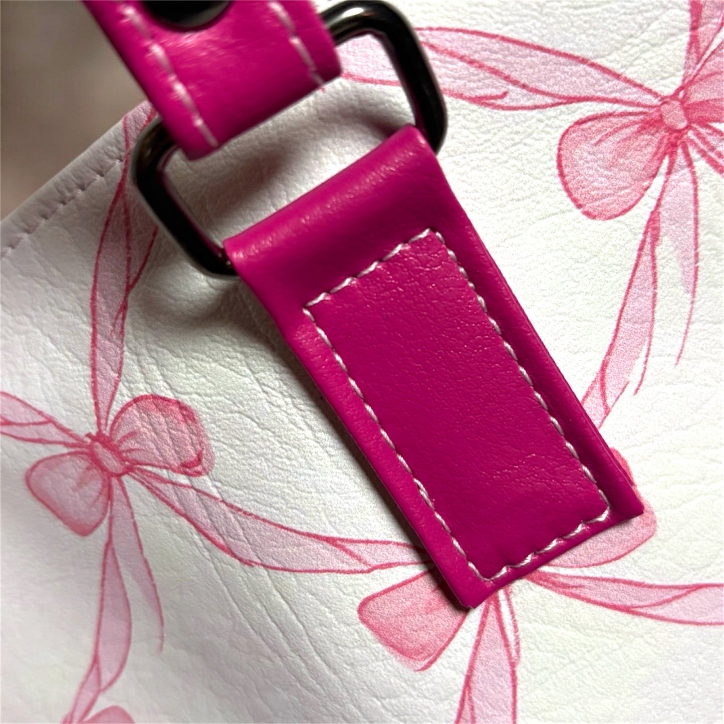 Pink Bow Tote Bag