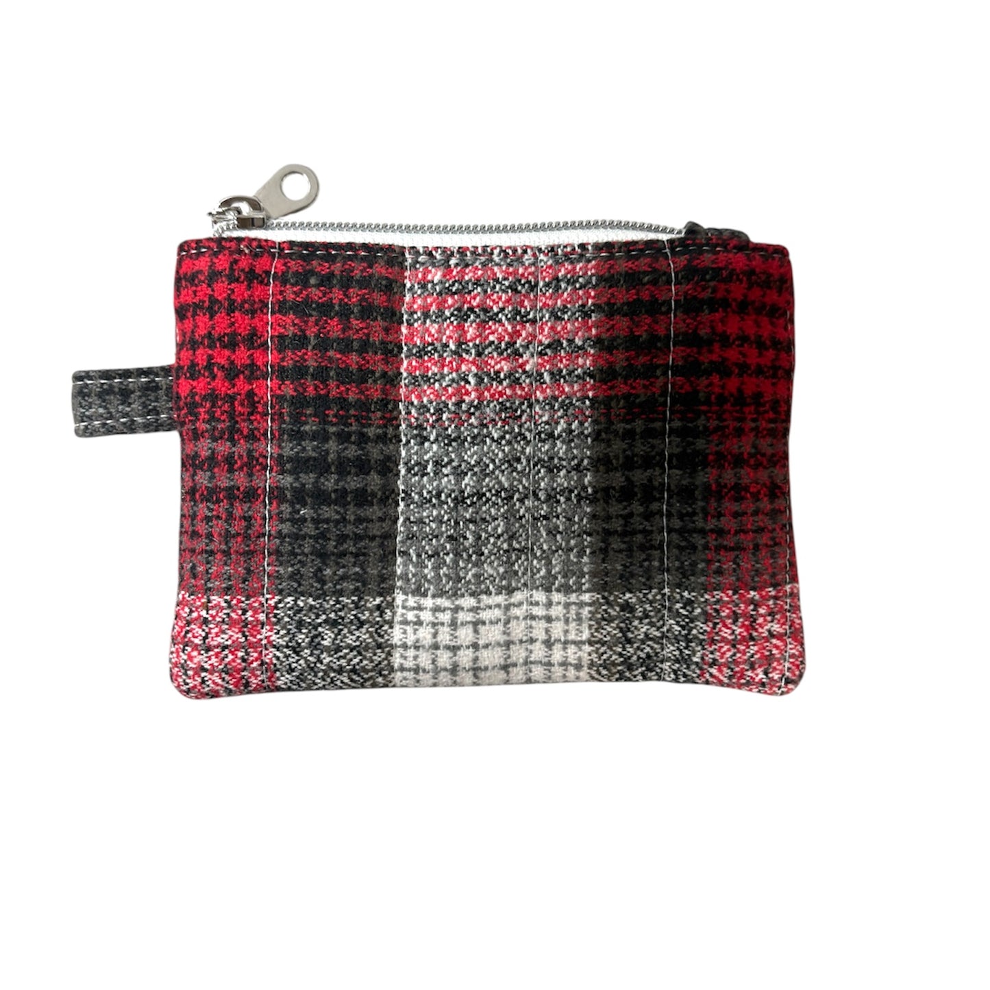Cozy Cabin Plaid Coin Pouch Handmade Zipper Pouch for Everyday Essentials