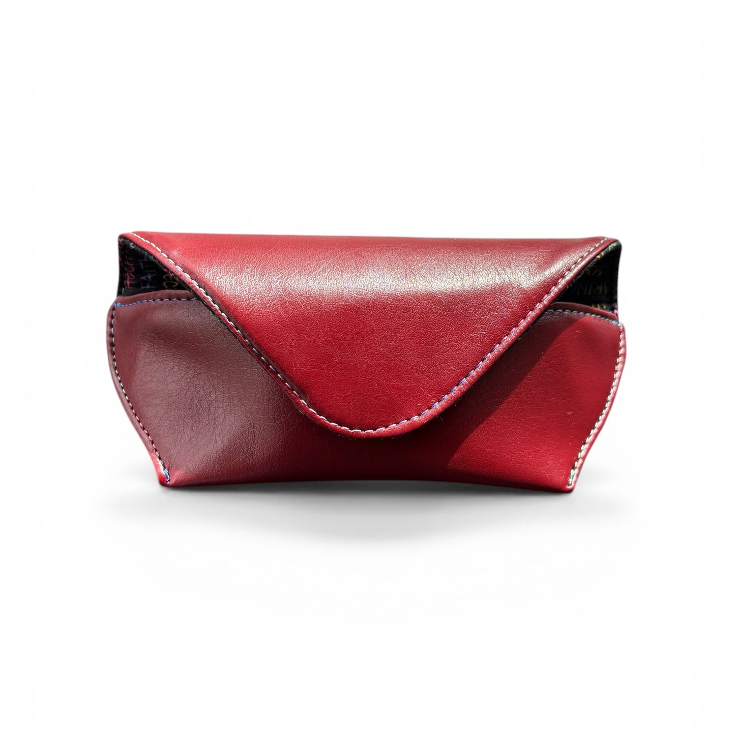 Sunglass - Eyeglass Case Burgundy Inspirational Words