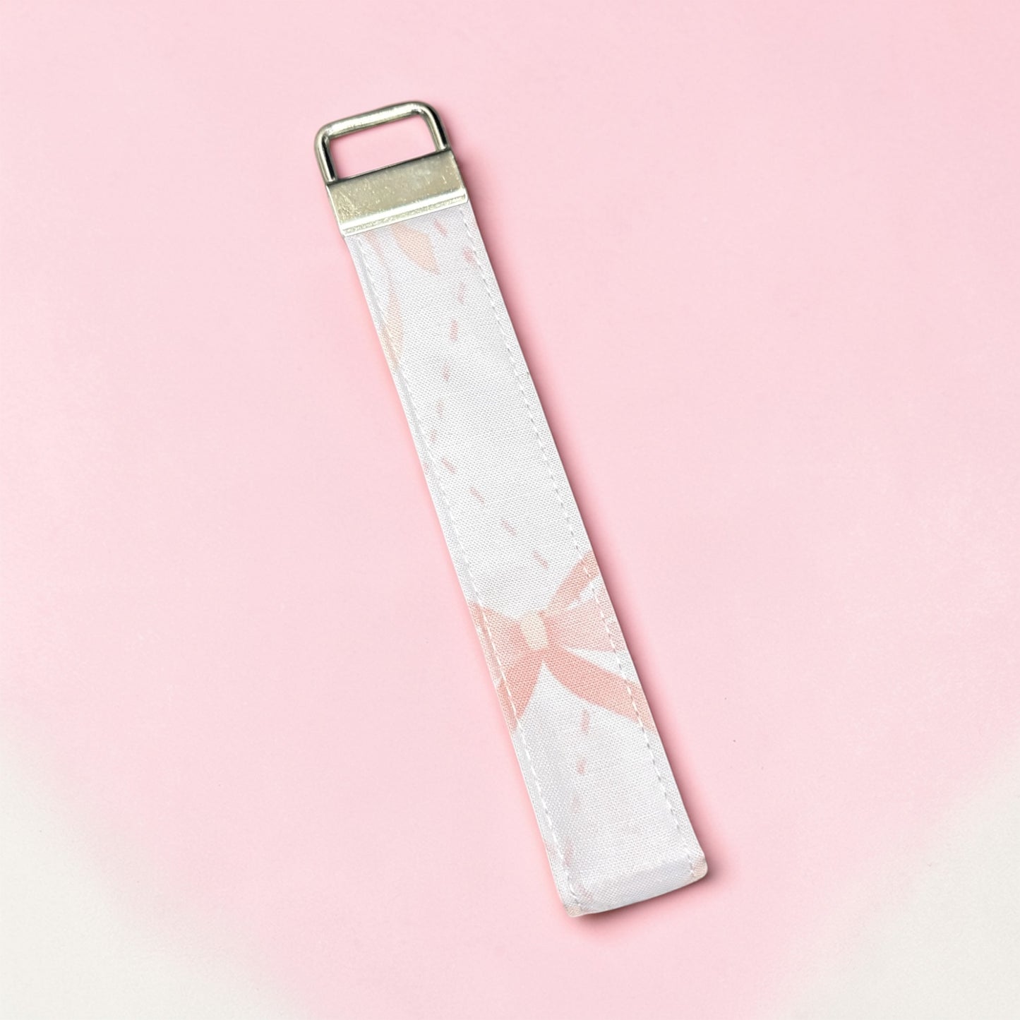 Pink Bow Key Fob Wristlet | Handmade Keychain