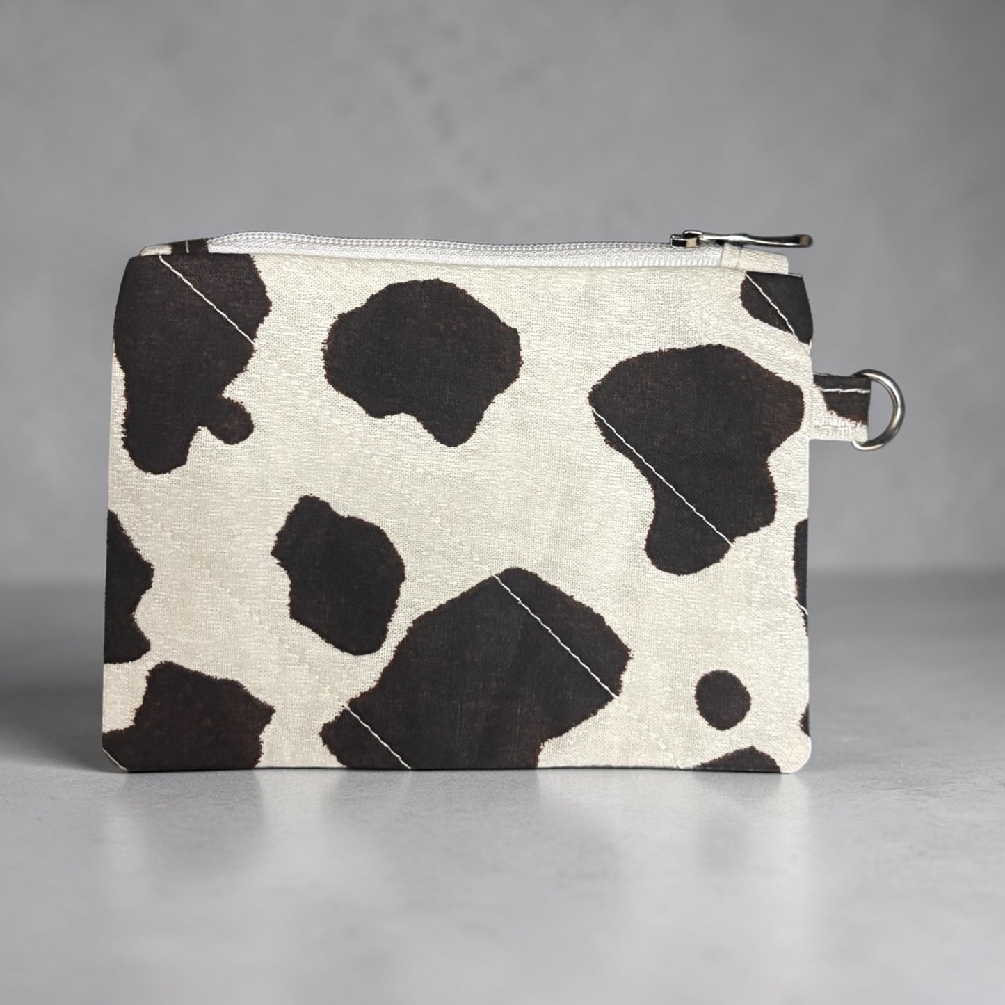 Coin Pouch Handmade Zipper Pouch for Everyday Essentials Cow